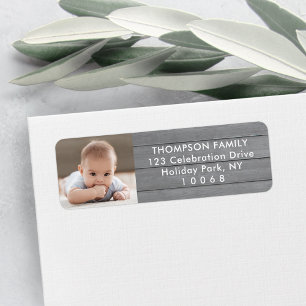 Foto Modernes Bauernhaus Graue Rücksendeadresse