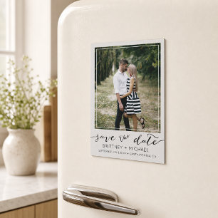 Foto Modernes Save the Date Magnetkarte