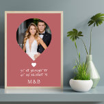 Foto Monogram Romantic Heart Coodinates Modern Poster<br><div class="desc">Foto Monogram Romantic Heart Coodinates Modern Poster Wall Art präsentiert Ihr Lieblings-Foto mit Ihren Monogrammen und benutzerdefinierten Koordinaten von Längen- und Breitengrad,  die für Sie in der modernen Schrift Typografie besonders sind. Perfektes Geschenk für Hochzeiten,  Geburtstag,  Weihnachten,  Valentinstag,  Jubiläum und vieles mehr. Entworfen von ©Evco Studio www.zazzle.com/store/evcostudio</div>