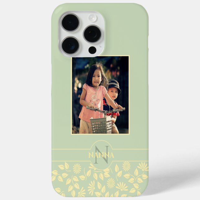 Foto-Monogramm-Bezeichnung für benutzerdefinierte  Case-Mate iPhone Hülle (Rückseite)