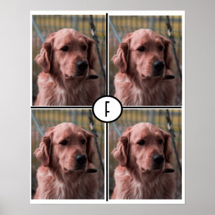 Foto-Monogramm Fügen Sie Ihre eigenen Bilder Poste Poster