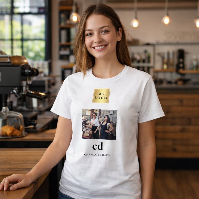 Foto-Monogramm-Logo T-Shirt (Von Creator hochgeladen)