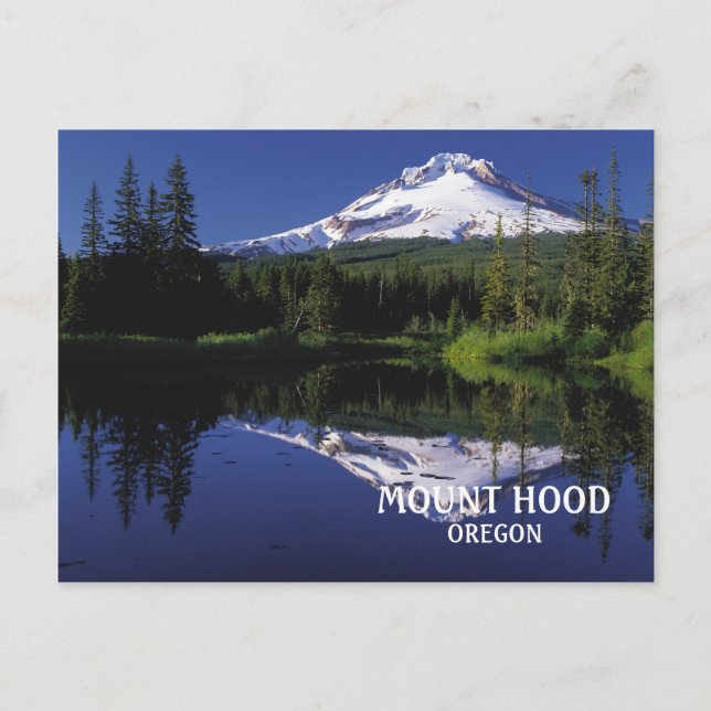 Foto Monte Hood Vulkan Oregon Postkarte (Vorderseite)
