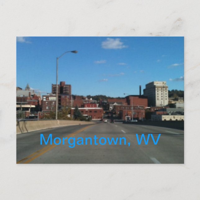 Foto Morgantown WV der Skylinepostkarten Postkarte (Vorderseite)
