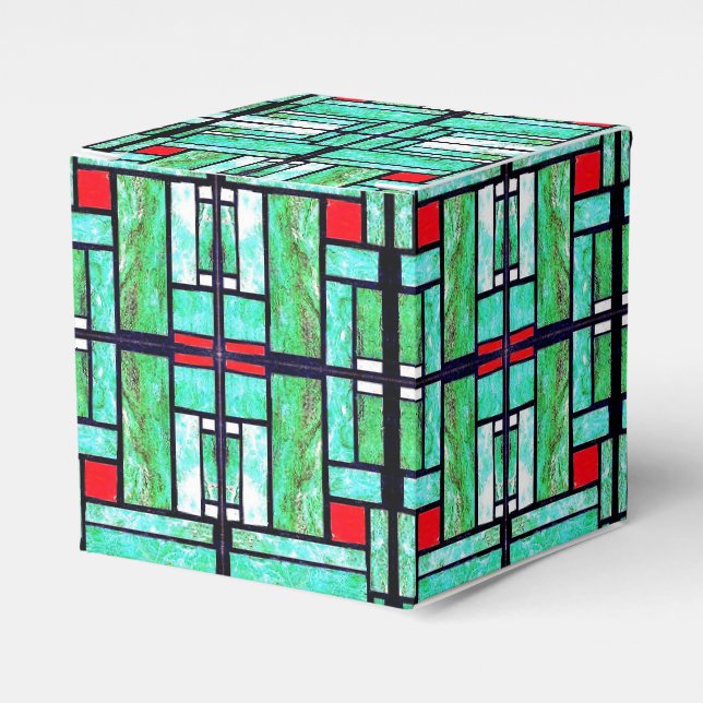 Foto Mosaic Geometric Gevor Box Geschenkschachtel (Vorderseite)