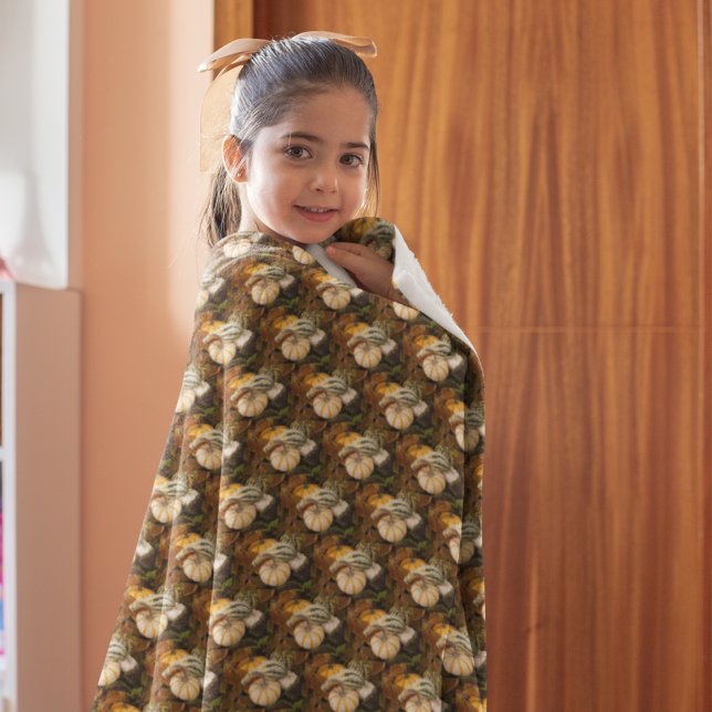 Foto-Muster für den Autumn Squash Still Life Fleecedecke (In Situ Front)