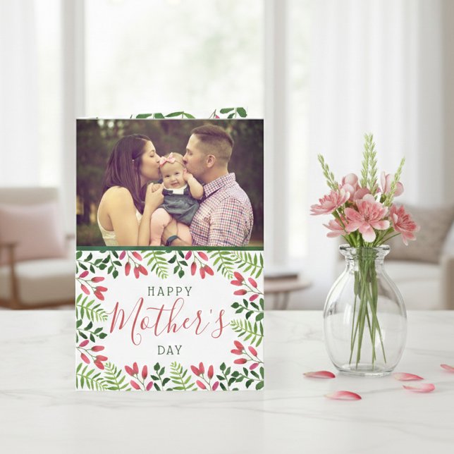 Foto-Muttertag des einfachen Frühlings Karte (Von Creator hochgeladen)