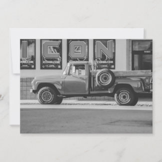 Foto-Nachdruck Amerikanischer Pickup-Truck Einladung