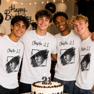 Foto-Name 21. Geburtstag T-Shirt