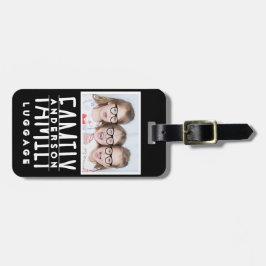 Foto | Name Benutzerdefinierte Vorlage Modernes Sc Gepäckanhänger