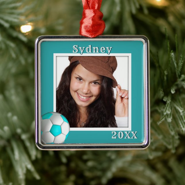 Foto Name Daughters Weihnachten Ornament Aus Metall (Baum)