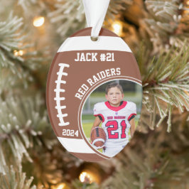 Foto Name des Fußballspielers Keepake #21 Ornament