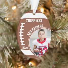 Foto Name des Fußballspielers Keepake #33 Ornament