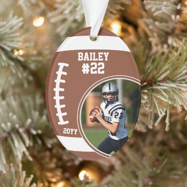 Foto Name des Fußballspielers Ornament (Baum)