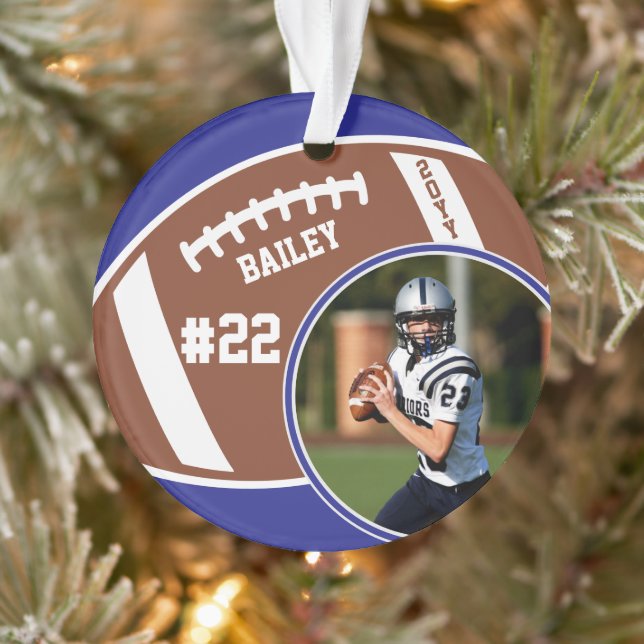 Foto Name des Fußballspielers Ornament (Baum)