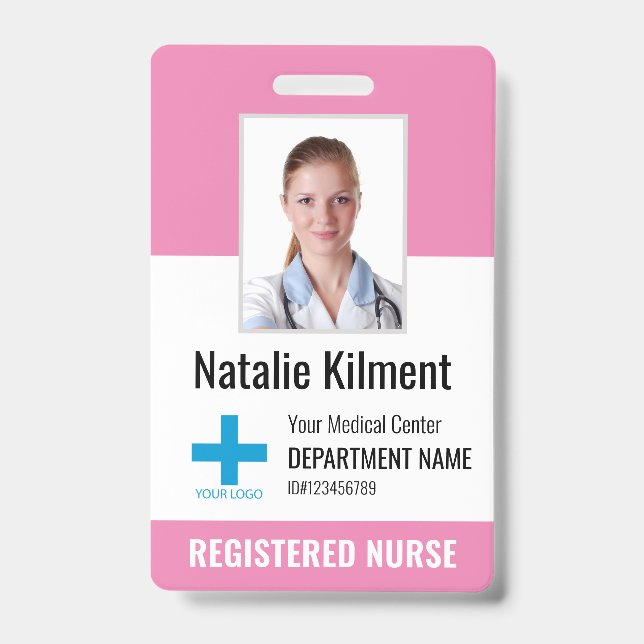 Foto Name des Krankenhauses Name des Mitarbeiters  Ausweis (Vorderseite)