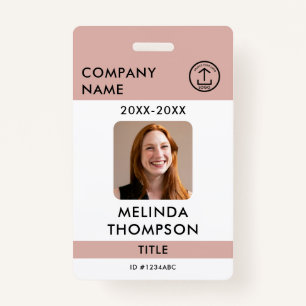 Foto "Name des Unternehmens Mitarbeiter-ID-Karte" Ausweis