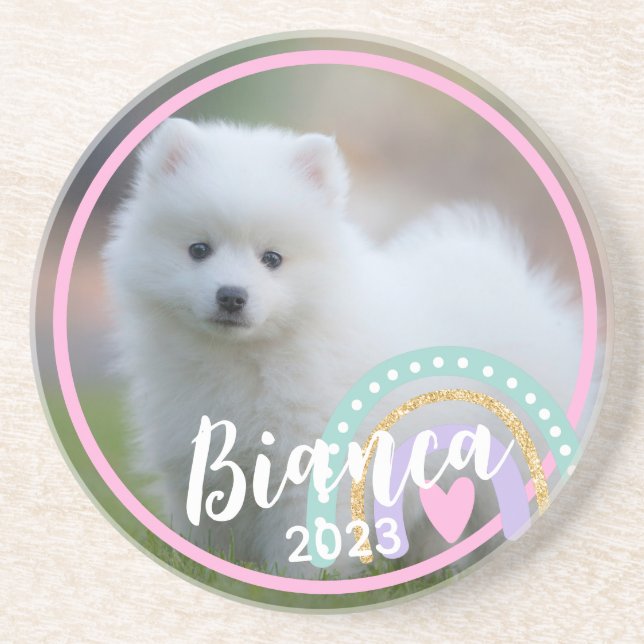 Foto Name Jahr Rainbow Sandstone Untersetzer (Vorne)