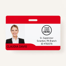 Foto, Name, Logo, Abzeichen Ausweis