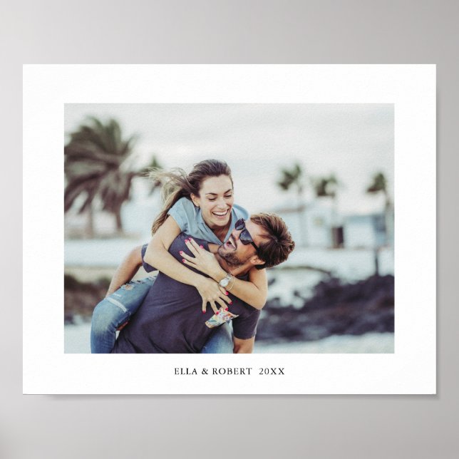 Foto, Name und Datum Poster (Vorne)