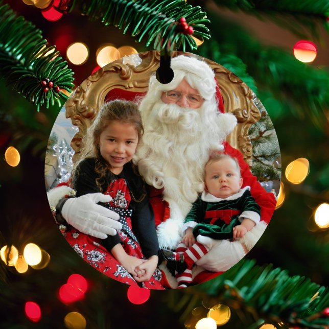 Foto Names Ages personalisieren Geschenk Ornament Aus Metall (Von Creator hochgeladen)