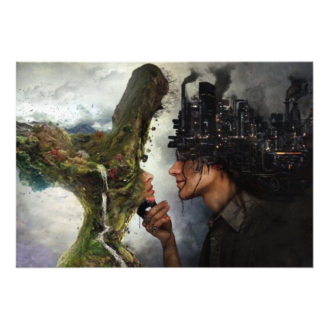 Foto Natur gegen Zivilisation (Vorne)