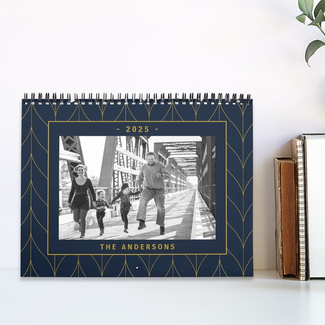 Foto Navy und Gold Art Deco 2025 Kalender (Von Creator hochgeladen)