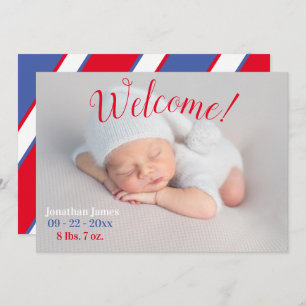Foto Newborn Birth Script Simple Stats Ankündigung