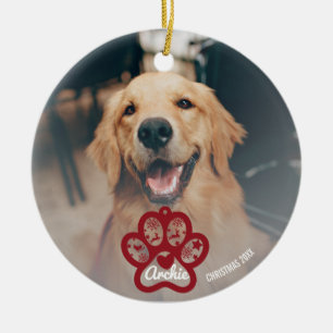Foto   Niedliche Hundeschmuck Keramik Ornament