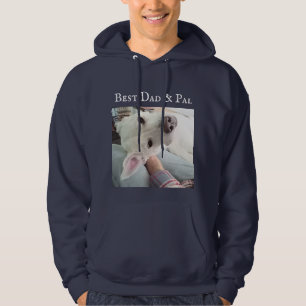 Foto Niedlicher Hund Bester Vater Pal je Blue Deni Hoodie