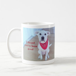 Foto Niedlicher Hunde mit sonnigen Ohrklemmen Kaffeetasse