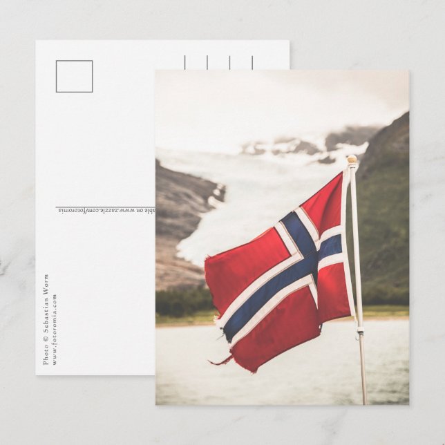 Foto Norwegen Postkarte (Vorne/Hinten)