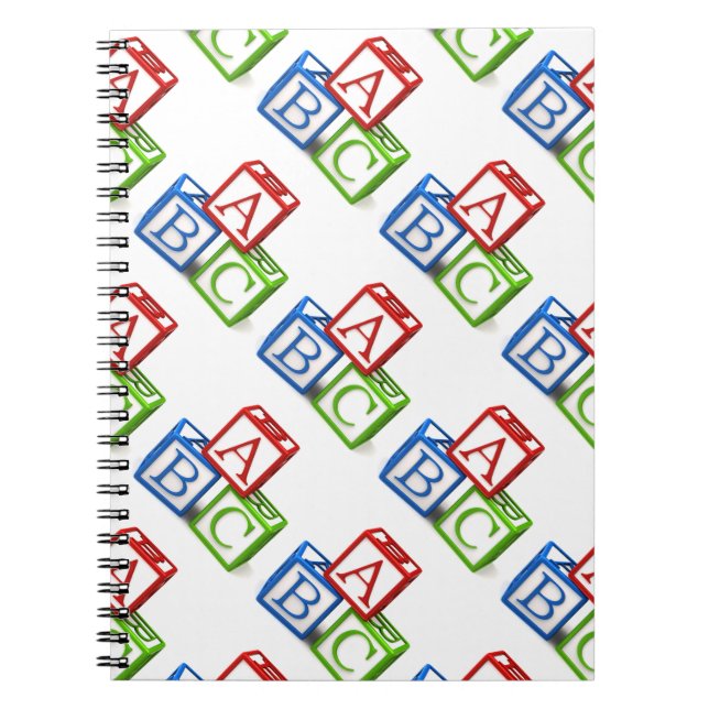Foto-Notebook/ABC-Blöcke Notizblock (Vorderseite)