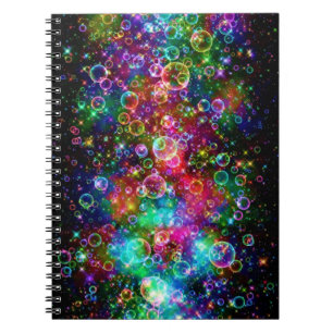 Foto-Notebook/Mehrfarbige Blasen Notizblock