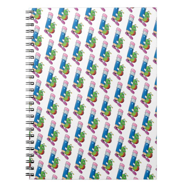Foto Notebook/Niedliche Lady Bug Holding Stift Notizblock (Vorderseite)