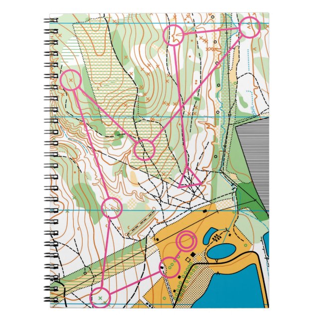 Foto Notebook - Orientierungskarte Notizblock (Vorderseite)