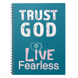 Foto-Notizbuch-Vertrauens-Gott-furchtloses Notizblock