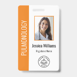Foto Orange White Medical ID für benutzerdefiniert Ausweis