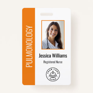 Foto Orange White Medical ID für benutzerdefiniert Ausweis
