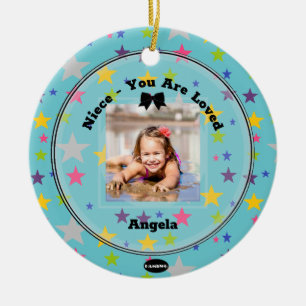 Foto Ornament Aqua mit Stars HAMbWG