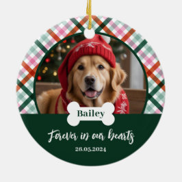 Foto-Ornament der Hunde Keramik Ornament