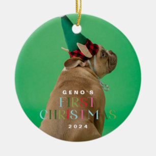 Foto-Ornament für Haustiere Hunde Keramik Ornament