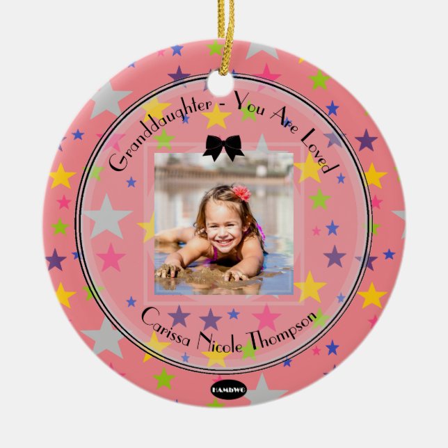 Foto Ornament Rosa mit Sternen HAMbWG (Vorne)