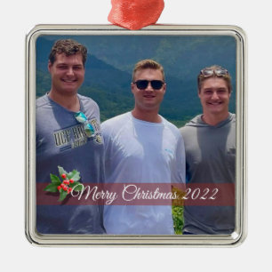 Foto-Ornamente aus der Familie Square Ornament Aus Metall