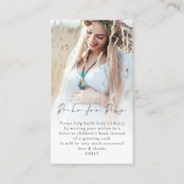 Foto Overlay-Bücher für Babydusche Begleitkarte