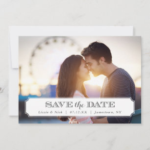 Foto-Overlay in Chic Frame Save the Date