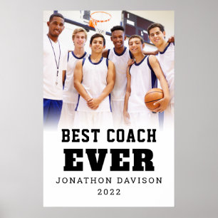 Foto-Overlay Jahr Team Bester Coach Aller Zeiten N Poster
