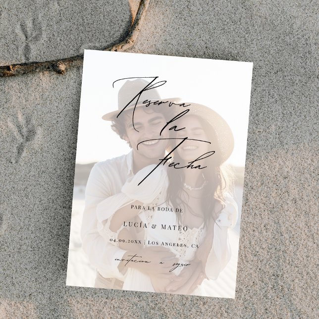 Foto Overlay Sencilla de Reserva la fecha Wedding Save The Date (Von Creator hochgeladen)