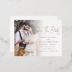 Foto-Overlay-Skript Save the Date Real Folie Einladungspostkarte