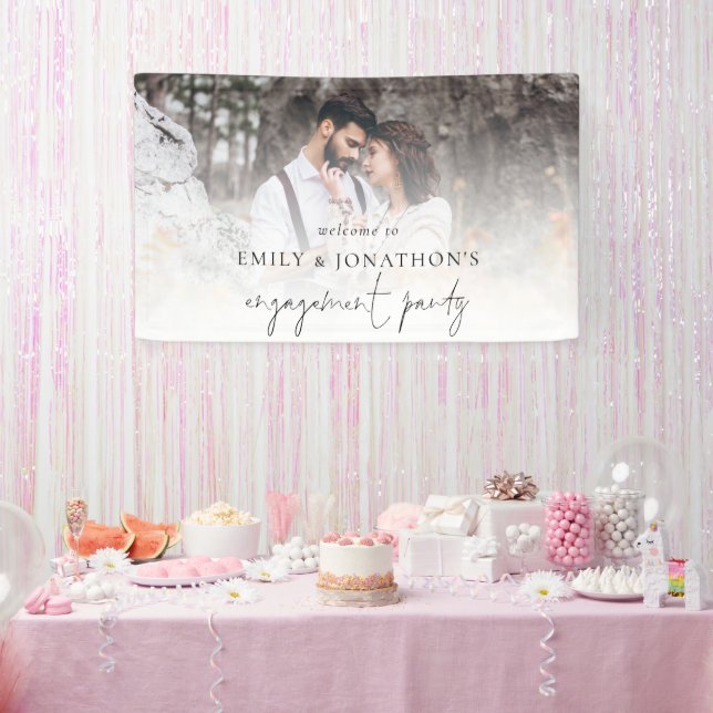 Foto-Overlay-Skript Willkommen bei der Engagement- Banner (Party)